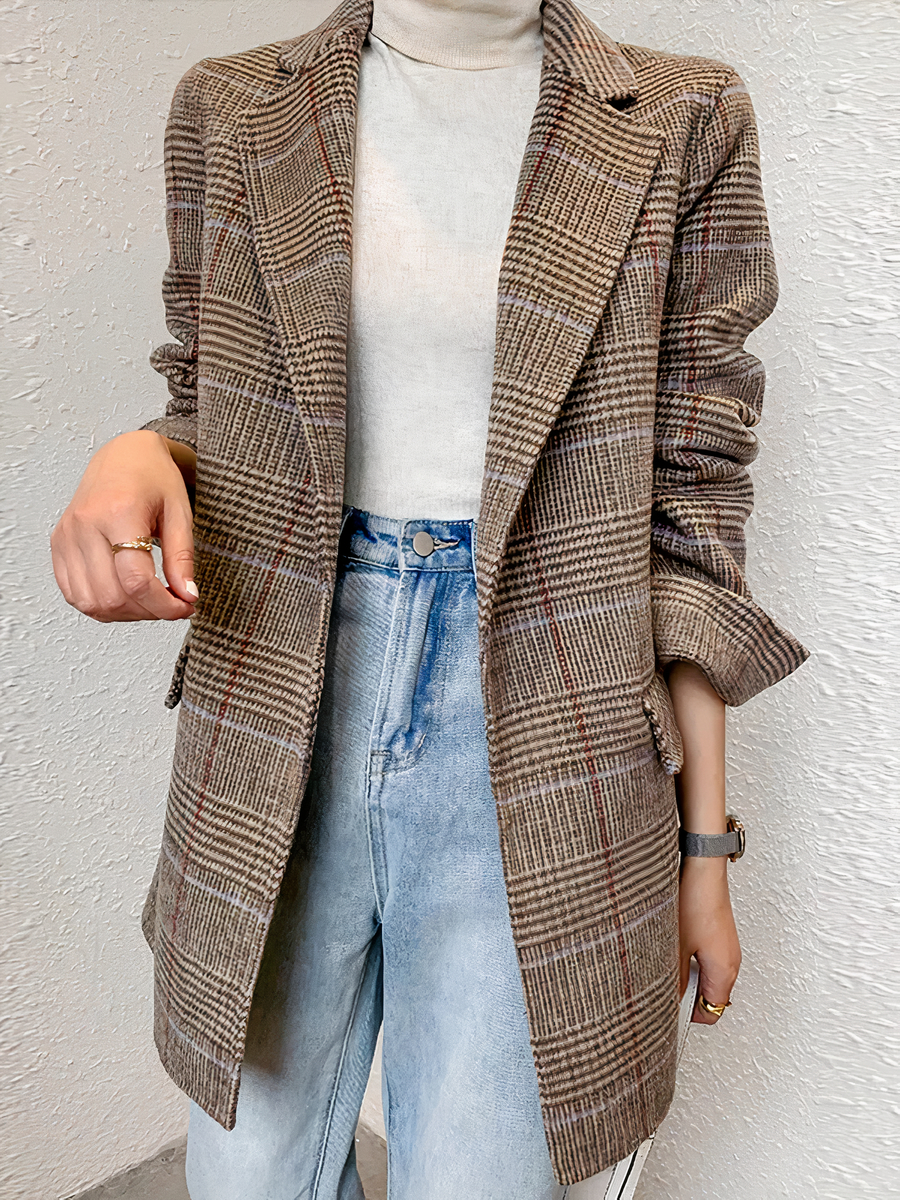 Veste Longue A Carreaux Femme Veste A Carreaux Longue Veste