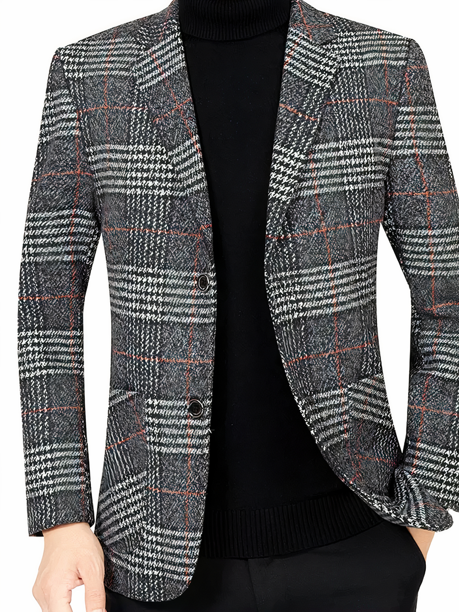 Veste costume homme style anglais avec motif ?� carreaux �?� Ma veste