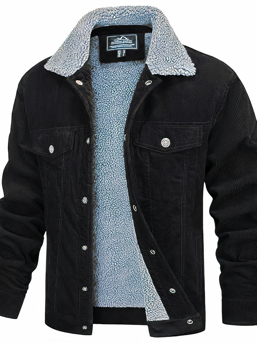 Veste moumoute homme avec fermeture ?� boutons et coupe-vent �?� Ma veste