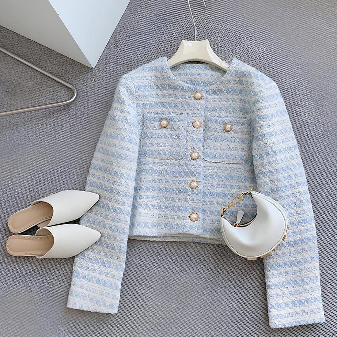 Veste style chanel femme conception courte et élégante – Image 4