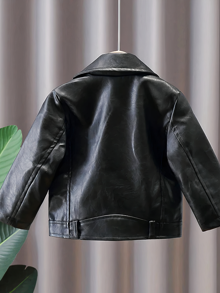 Veste bébé garçon design en simili cuir • Ma veste
