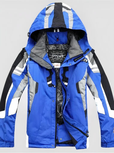 Veste de ski homme conception épaisse avec capuche